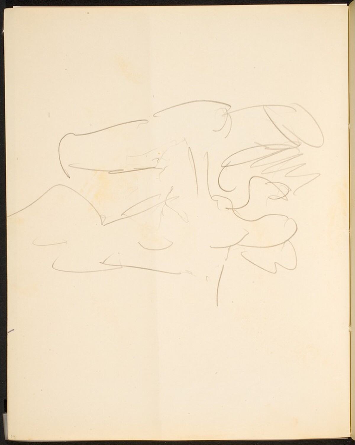 Begonnene Figurenskizze (Figural Sketch) [p. 14] by Max Beckmann