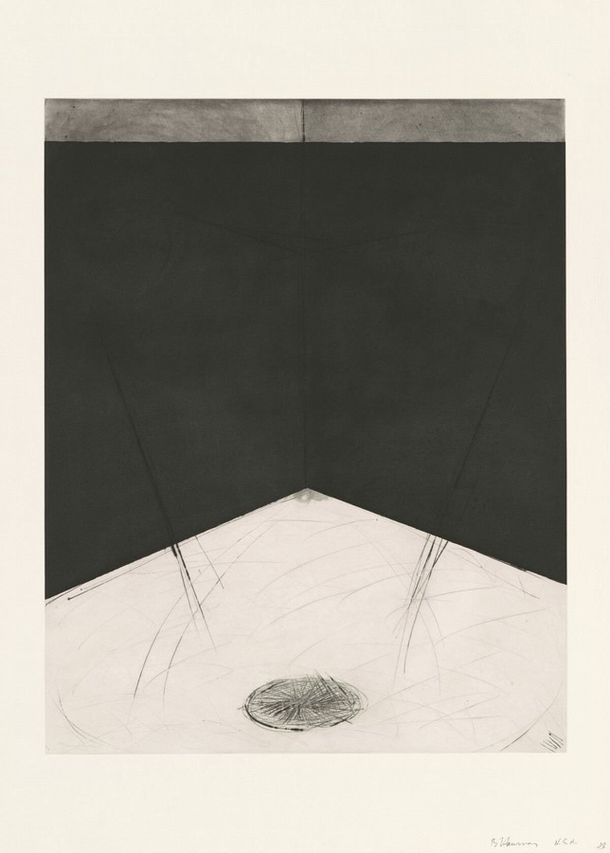 Floor Drain by Bruce Nauman