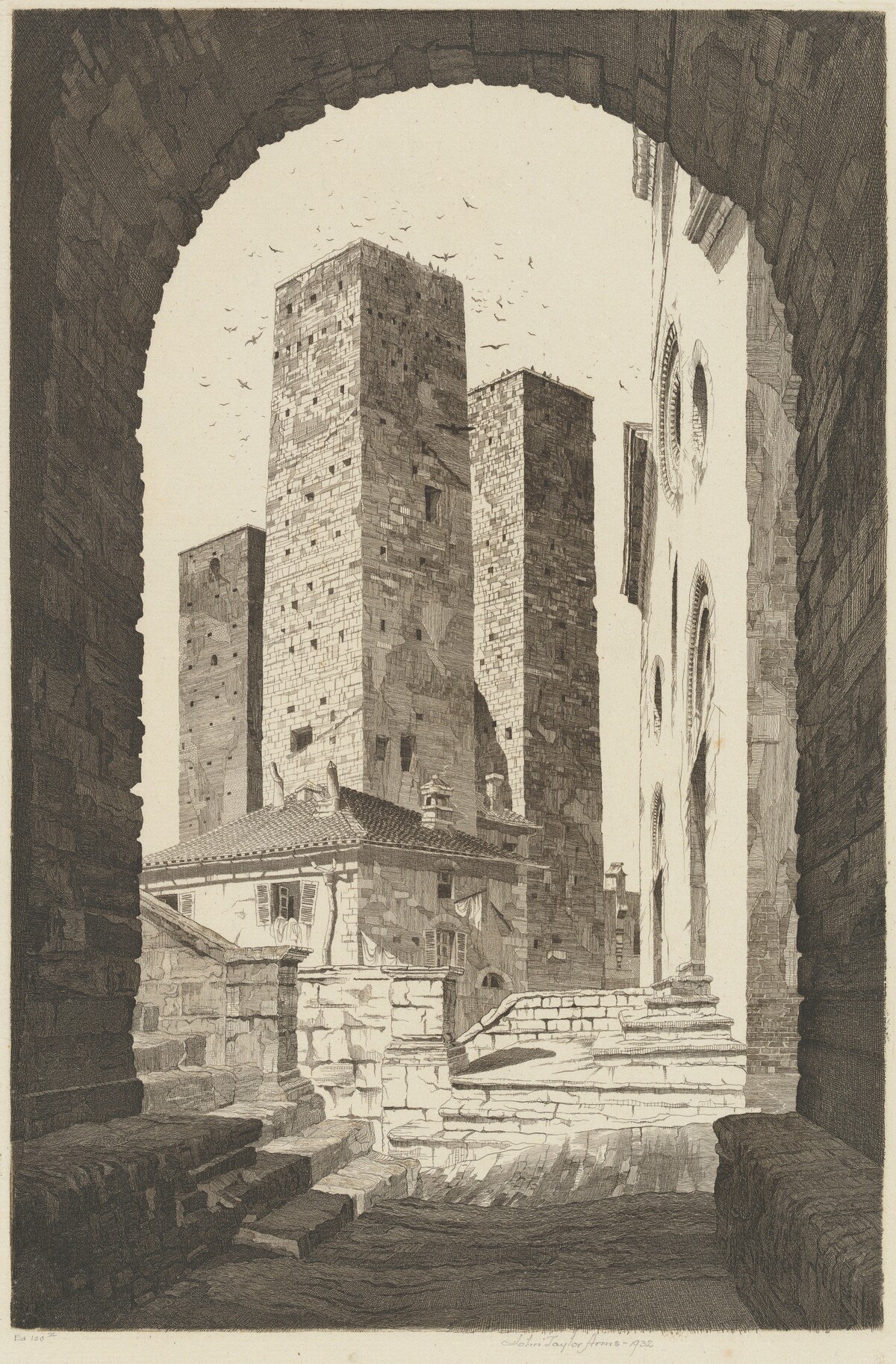 Towers of San Gimignano by John Taylor Arms