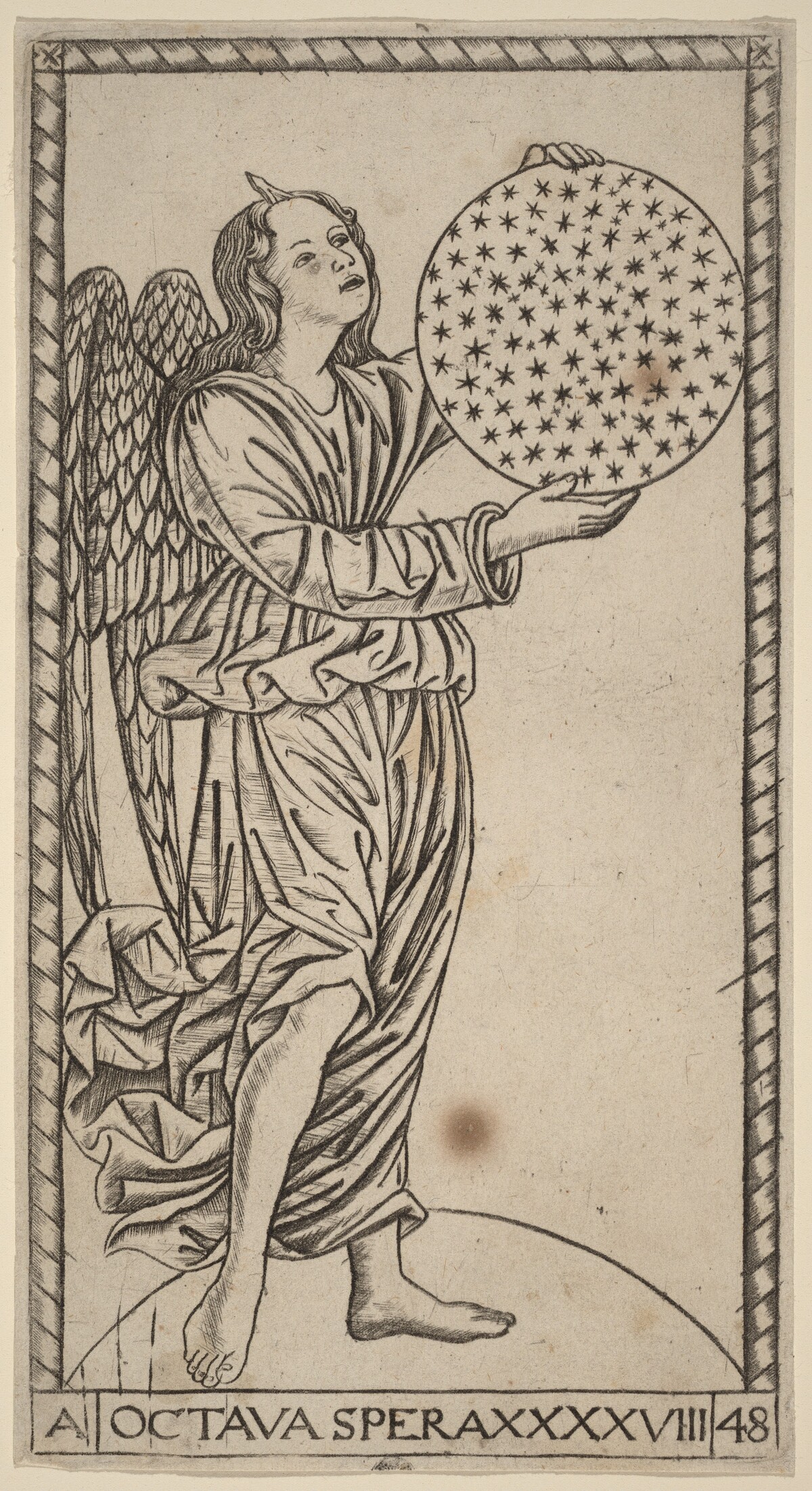 Octava Spera (Eighth Sphere) by Master of the S-Series Tarocchi