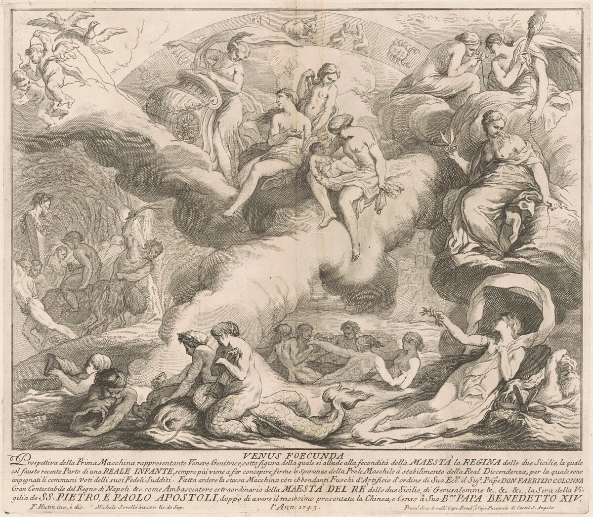 The Prima Macchina for the Chinea of 1743: Venus Genetrix by Miguel de Sorellò, after François Hutin
