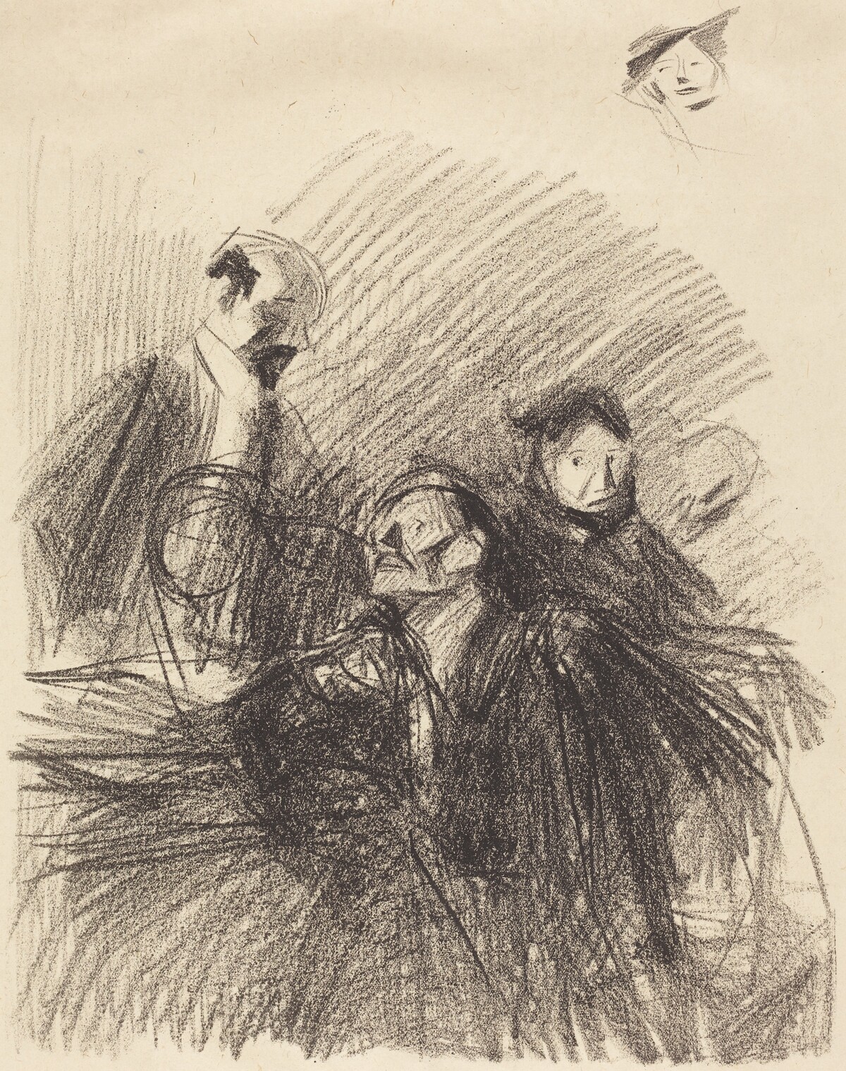 Scène d'audience (les deux avocats) (Scene of a Hearing (The Two Lawyers)) by Jean-Louis Forain