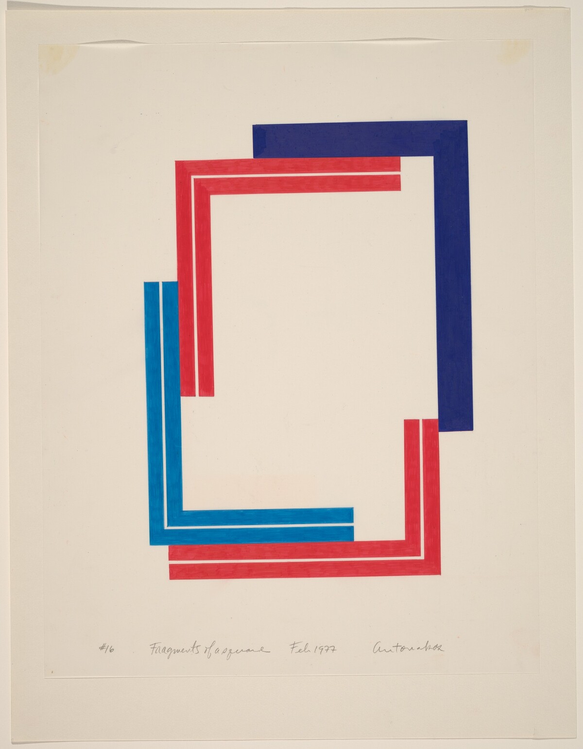 Fragments of a Square #16 by Stephen Antonakos