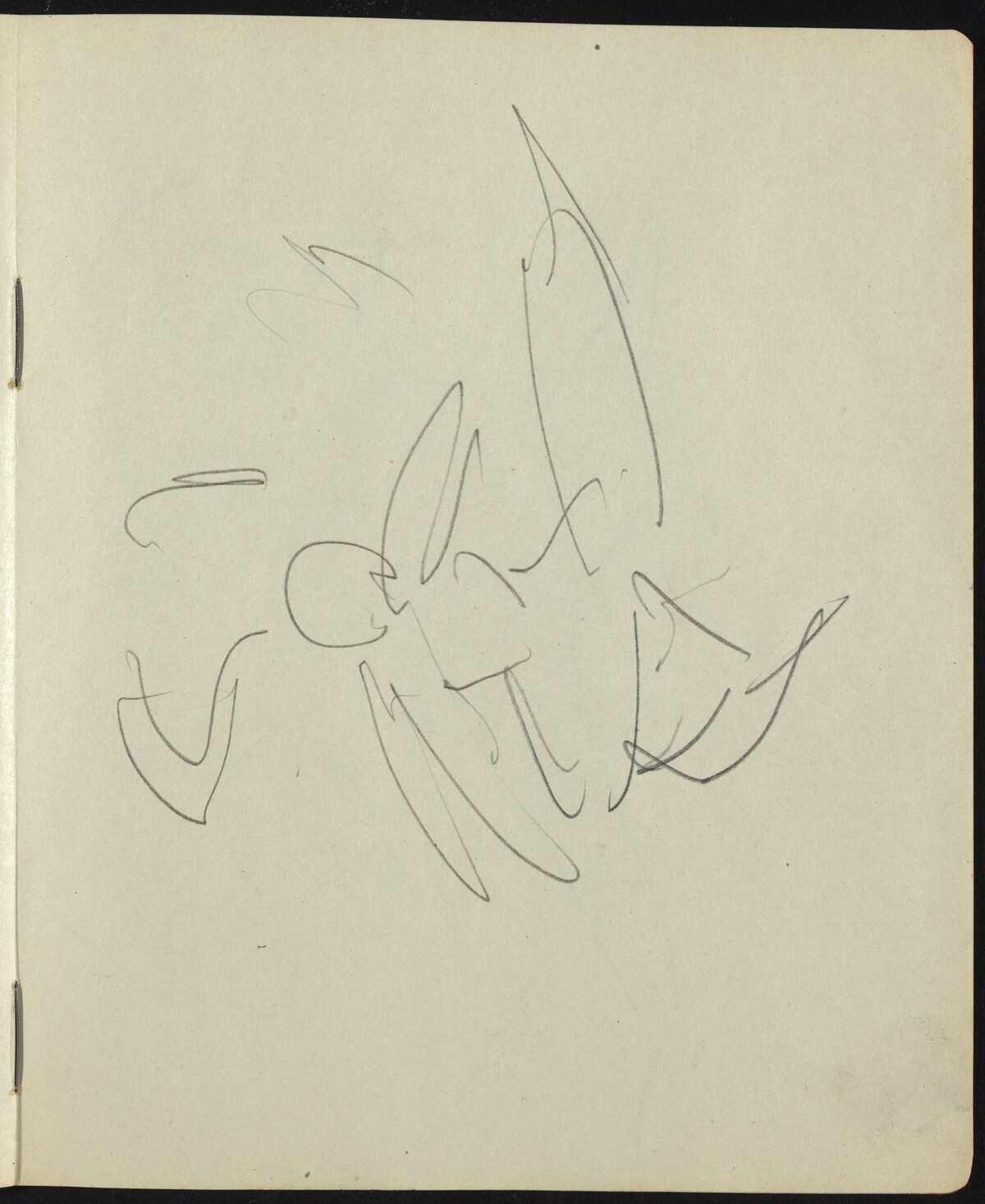 Dancers and Performers (Page from a Sketchbook) by Ernst Ludwig Kirchner