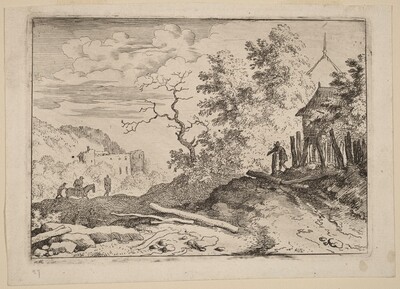 Hut with the Remains of a Hedge
