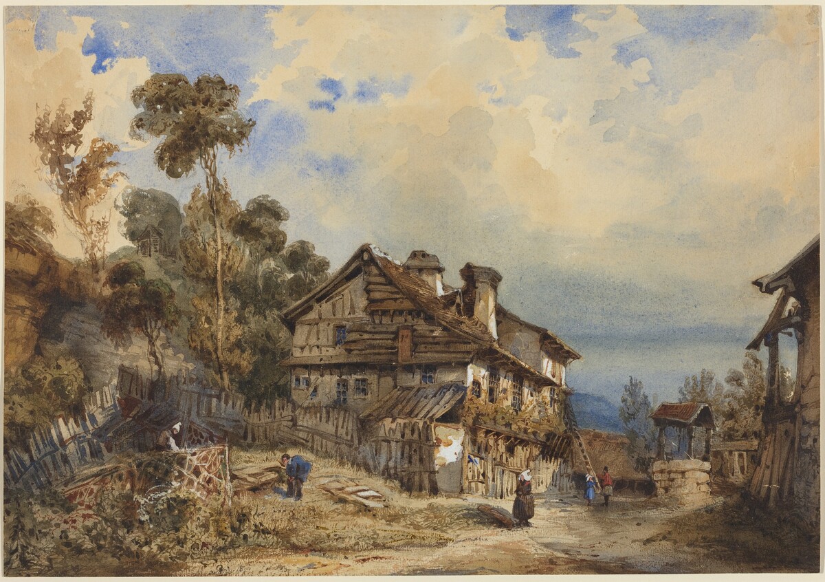 Rustic Landscape by French 19th Century