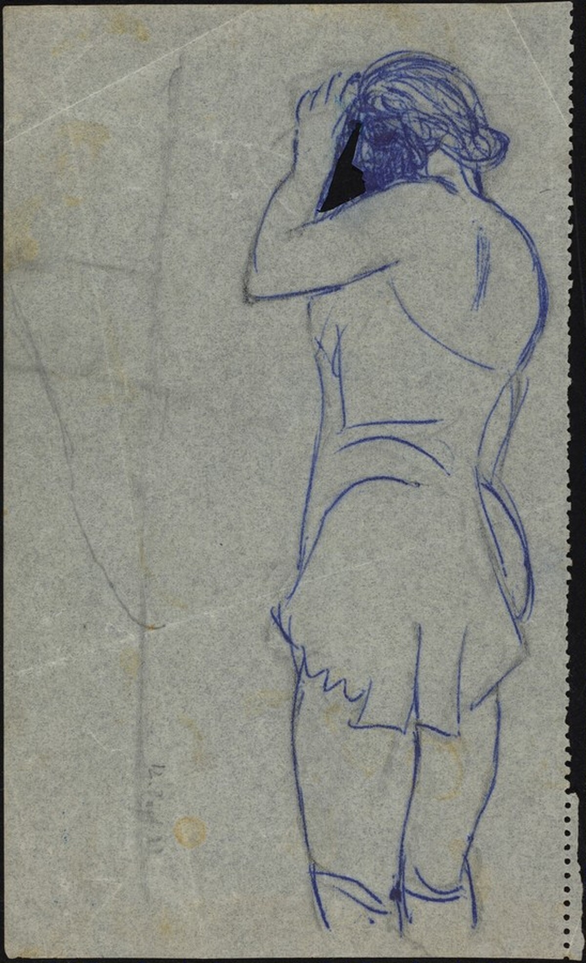 Standing Woman in Nightgown by Max Beckmann