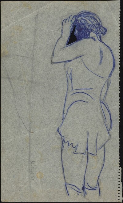 Standing Woman in Nightgown