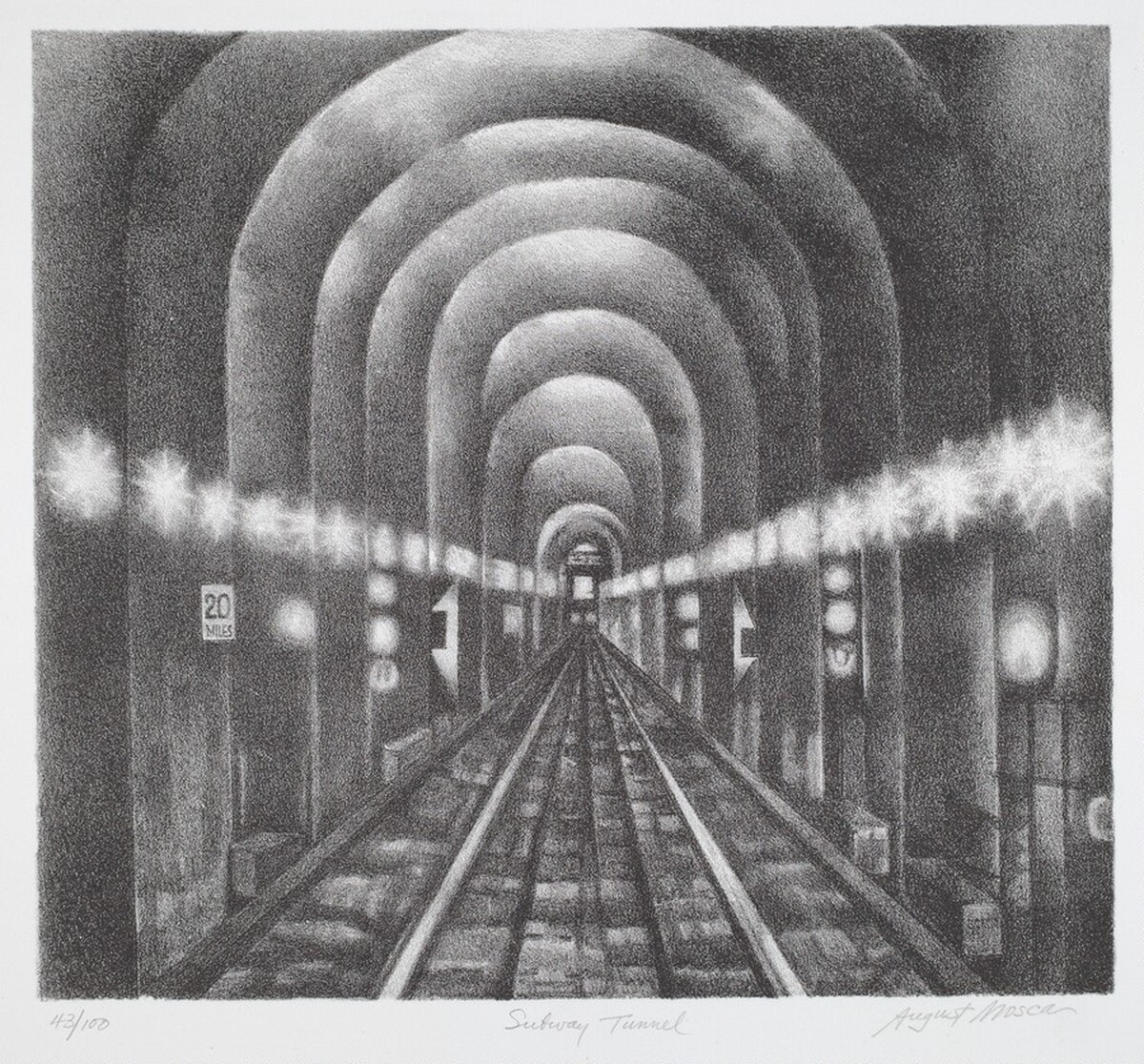 Subway Tunnel by August Mosca