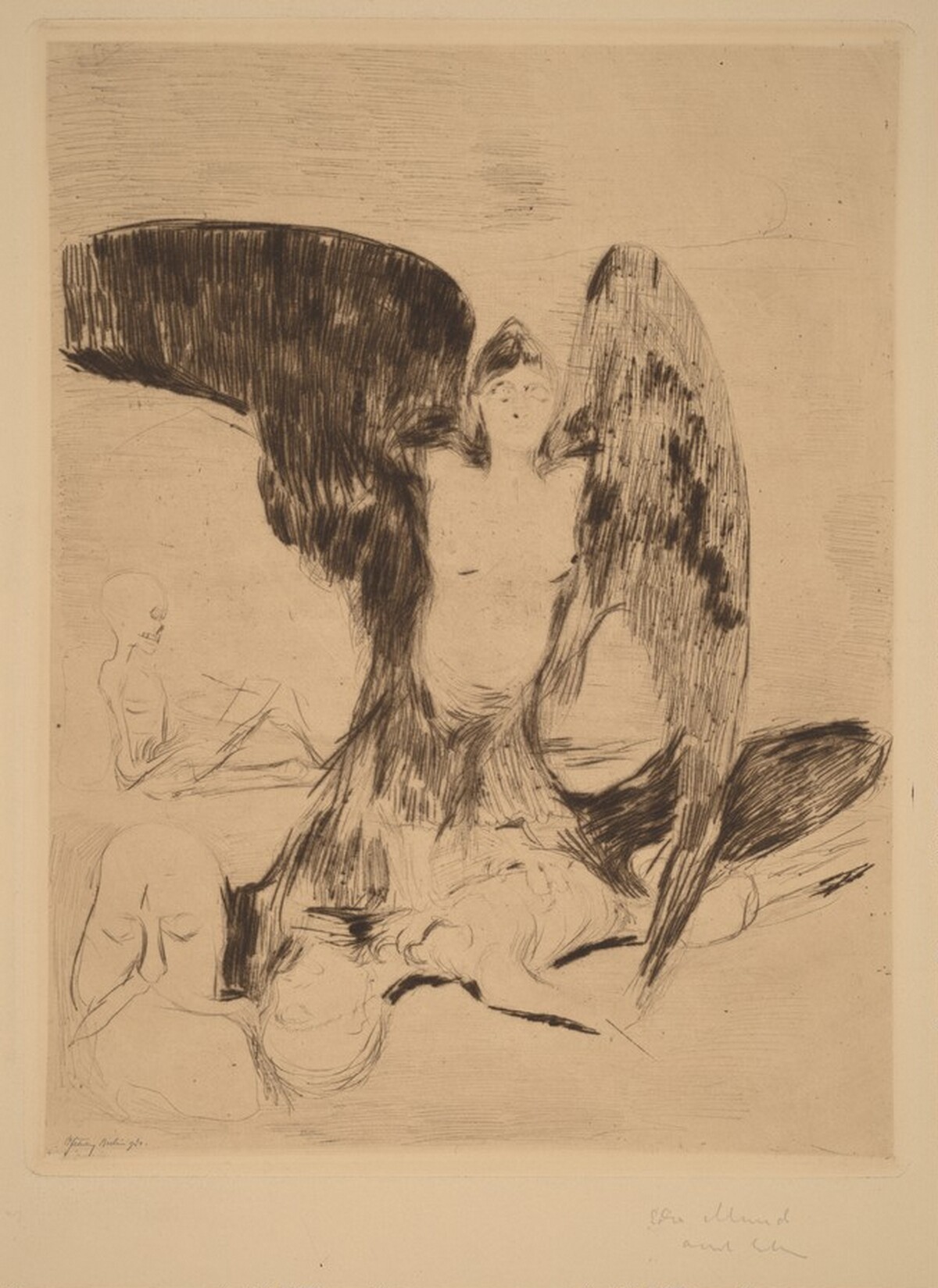 Vampire (Vampyr) by Edvard Munch