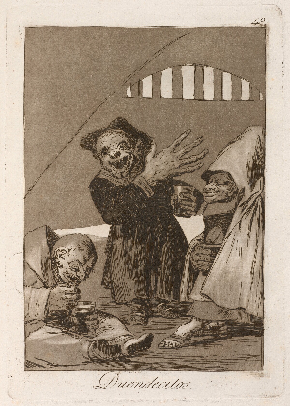 Duendecitos (Hobgoblins) by Francisco Goya