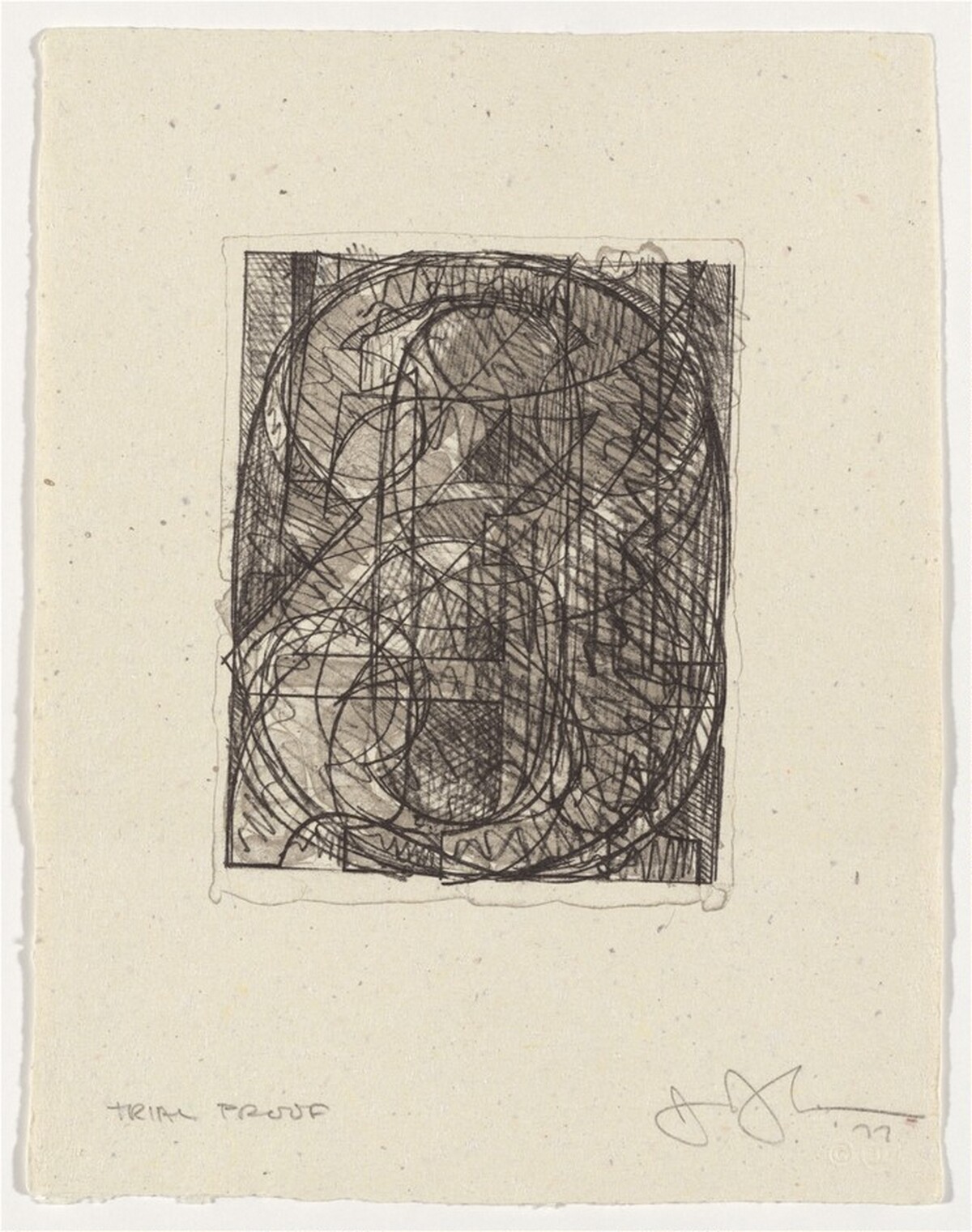 0 through 9 [trial proof] by Jasper Johns