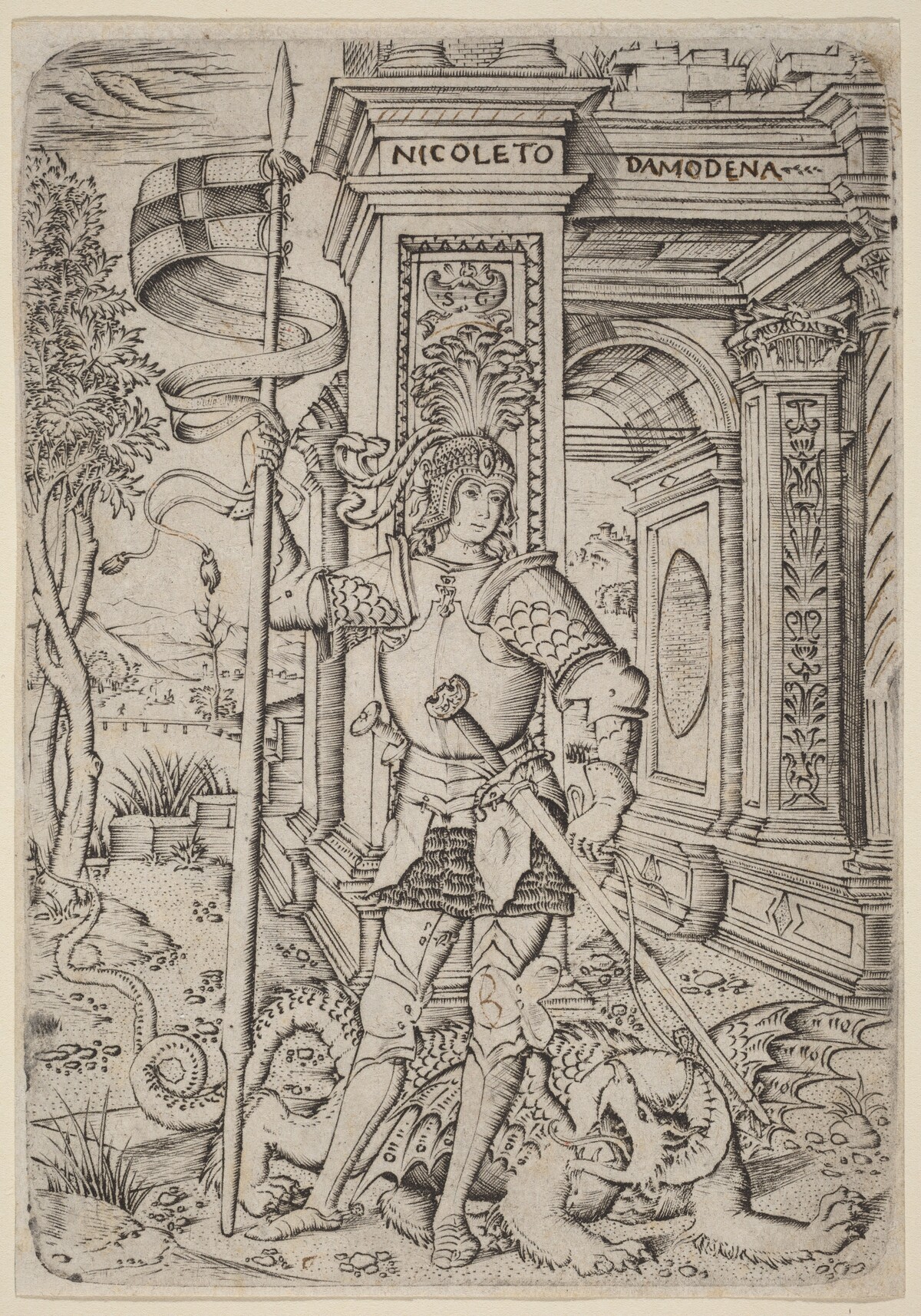 Saint George by Nicoletto da Modena
