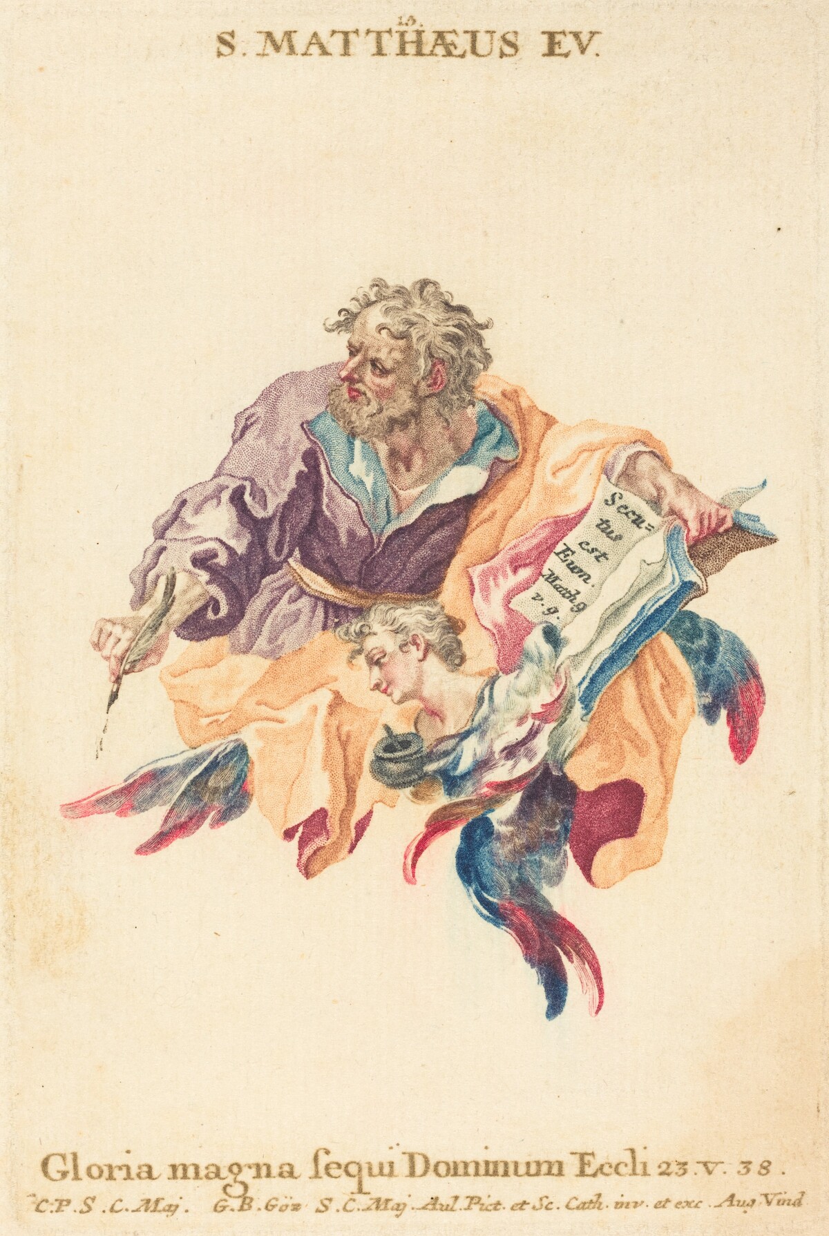 Saint Matthew the Evangelist by Gottfried Bernhard Götz