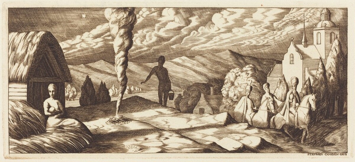The Magi (Christmas Card from Margaret and Geoffrey Keynes) by Stephen Gooden