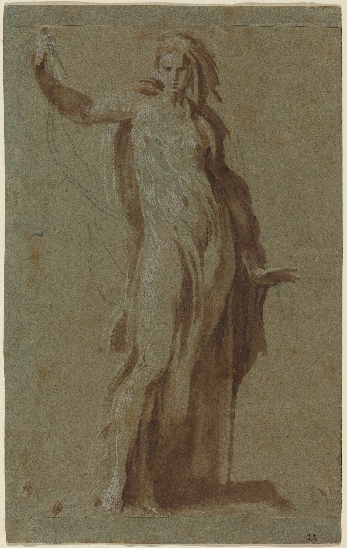 Standing Woman Holding a Scroll by Italian 16th Century