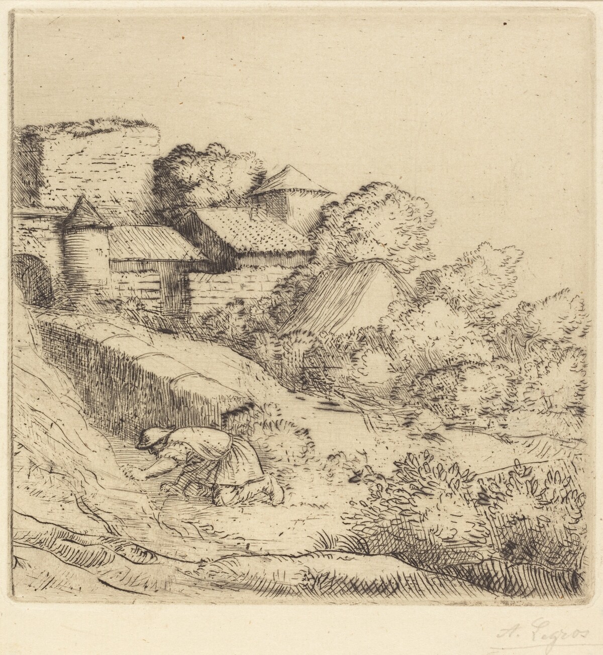 Little Burner of Grass (Le petit bruleur d'herbe) by Alphonse Legros
