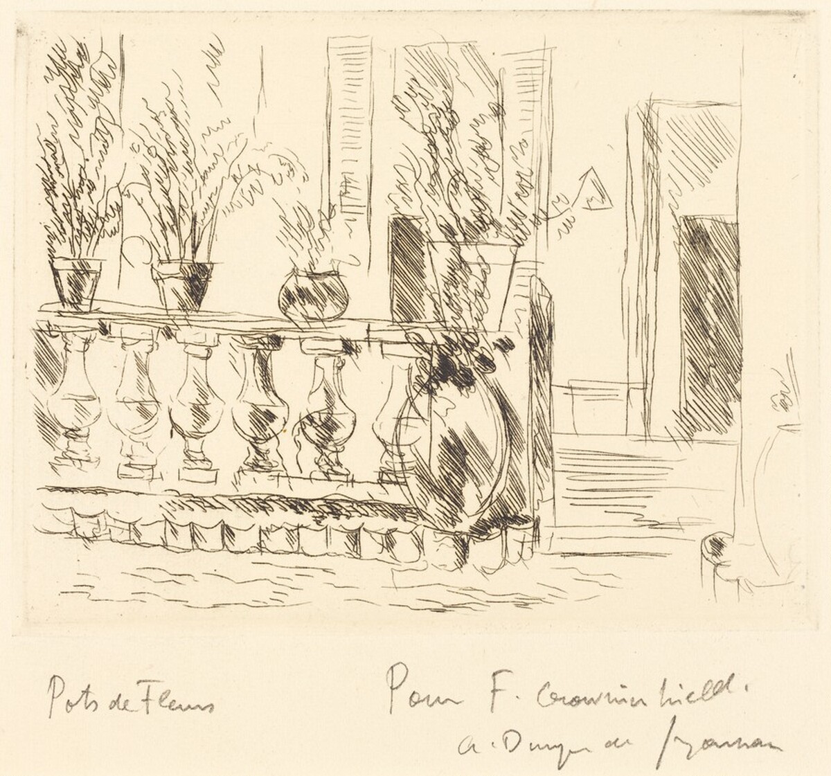 Pots de Fleurs by André Dunoyer de Segonzac