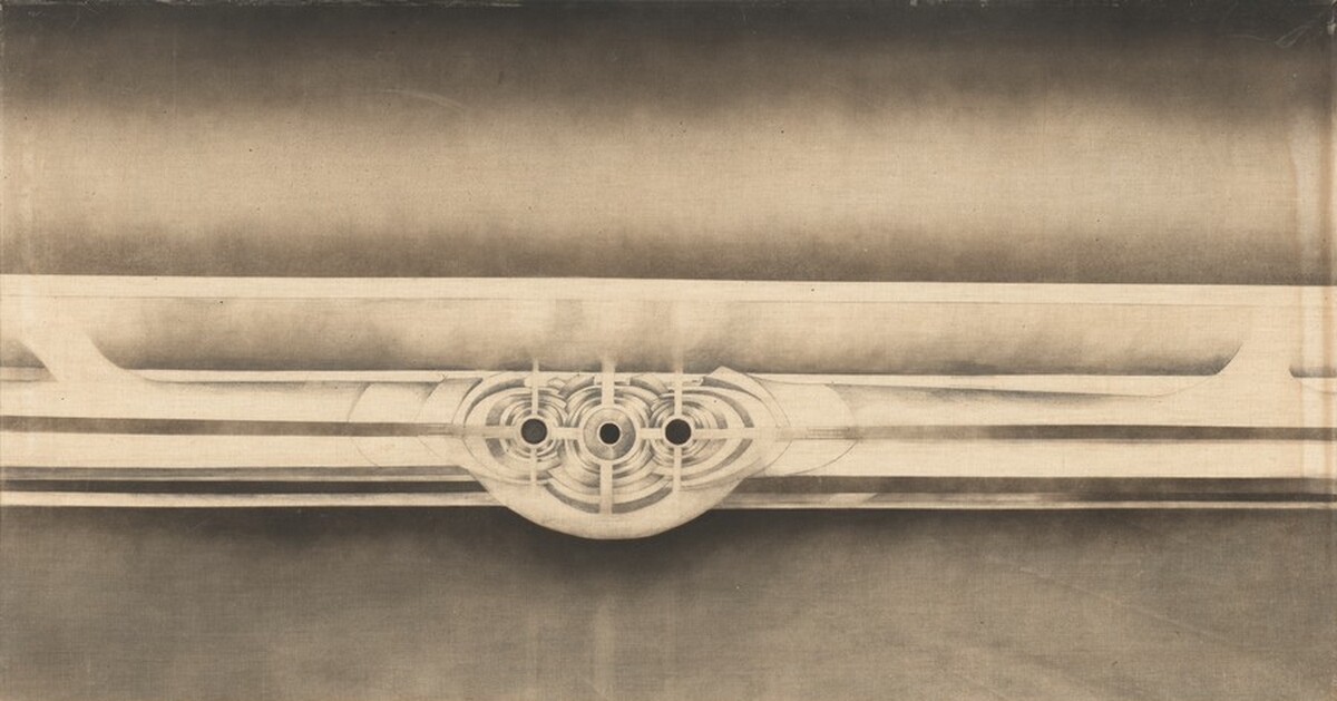 Abstract Black and White by Lee Bontecou