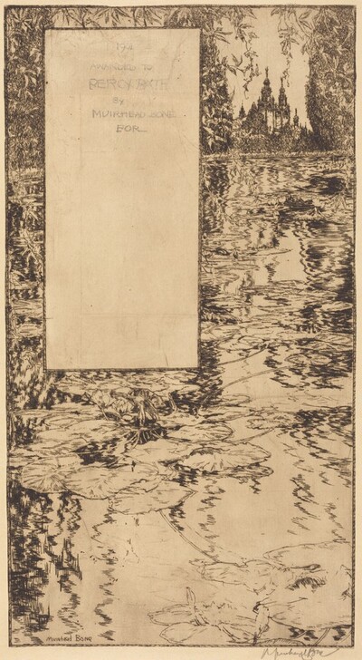 Design for a Letter of Thanks for the Loan of Works to the Glasgow International Exhibition