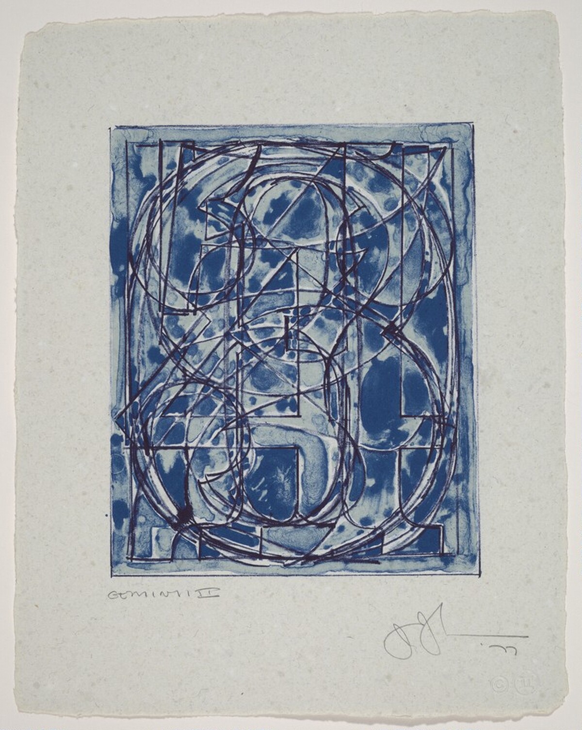 0 through 9 by Jasper Johns