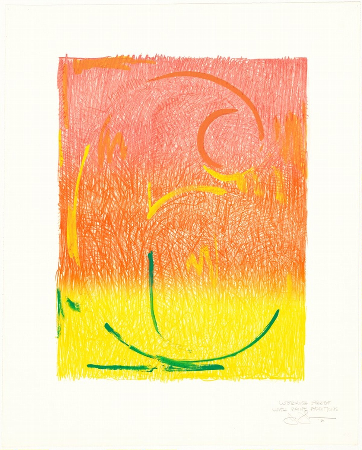 Figure 6 [working proof] by Jasper Johns
