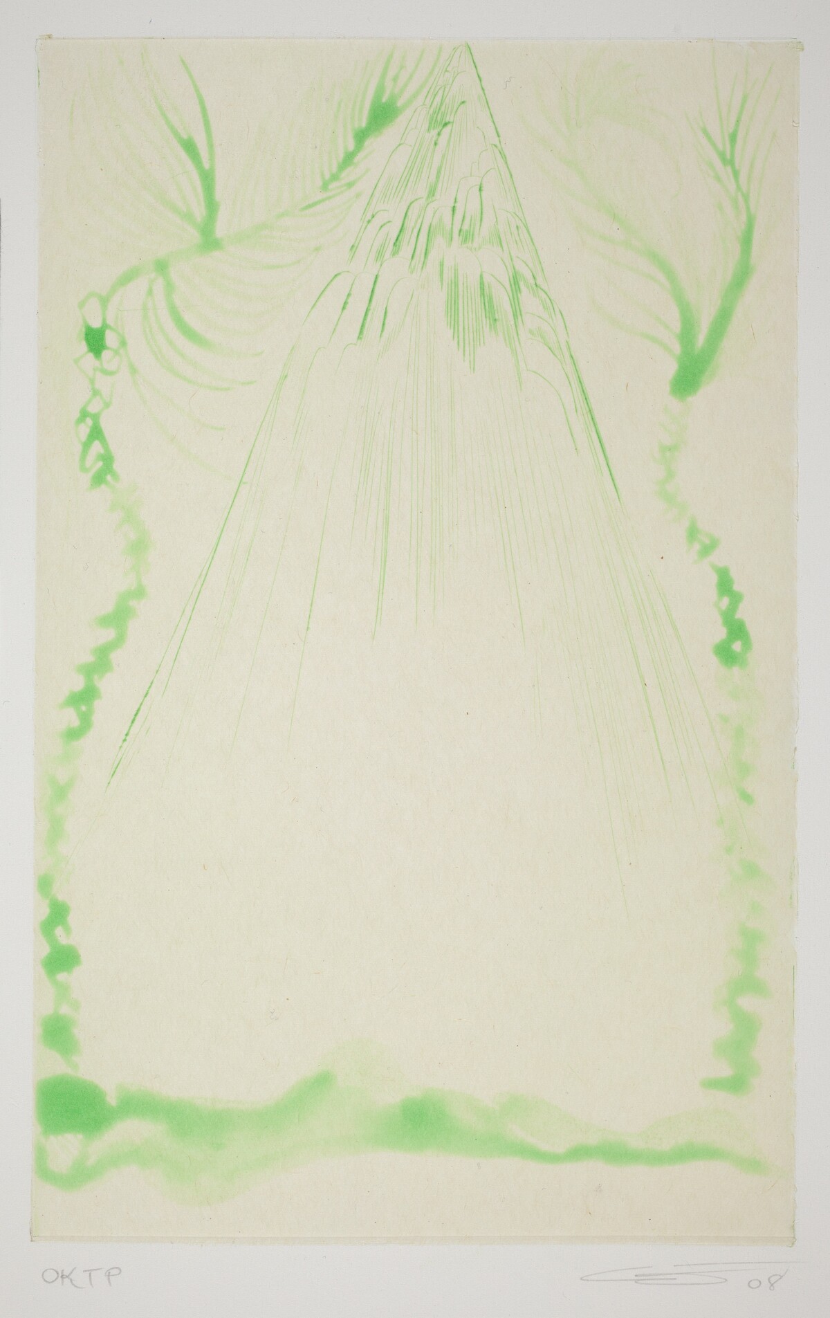 Rainbow - Green Riann by Chris Ofili