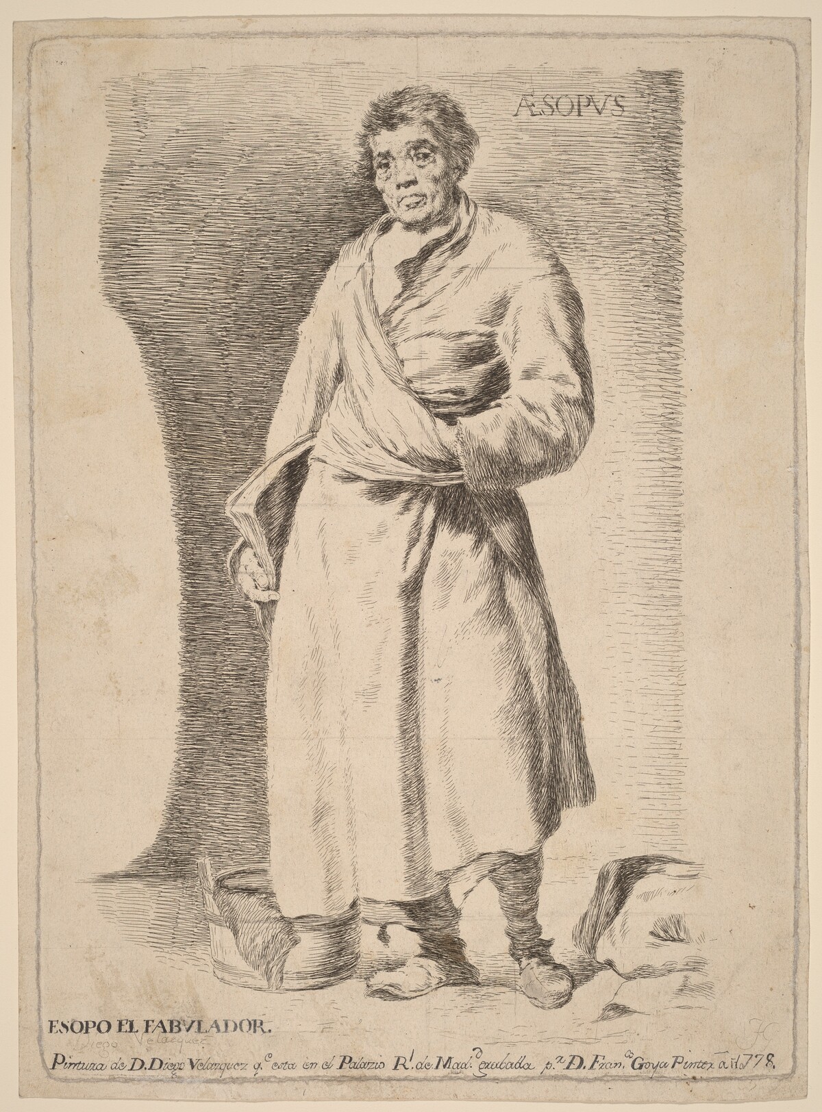 Aesopvs (Aesop) by Francisco Goya after Diego Velázquez