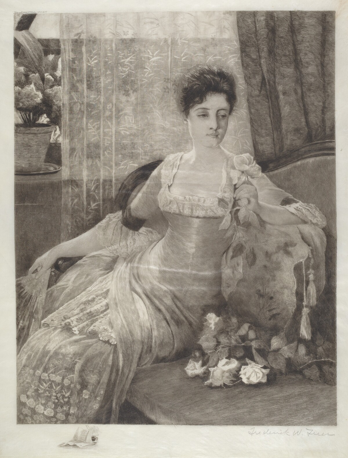 Untitled (Girl on a Couch) by Frederick W. Freer