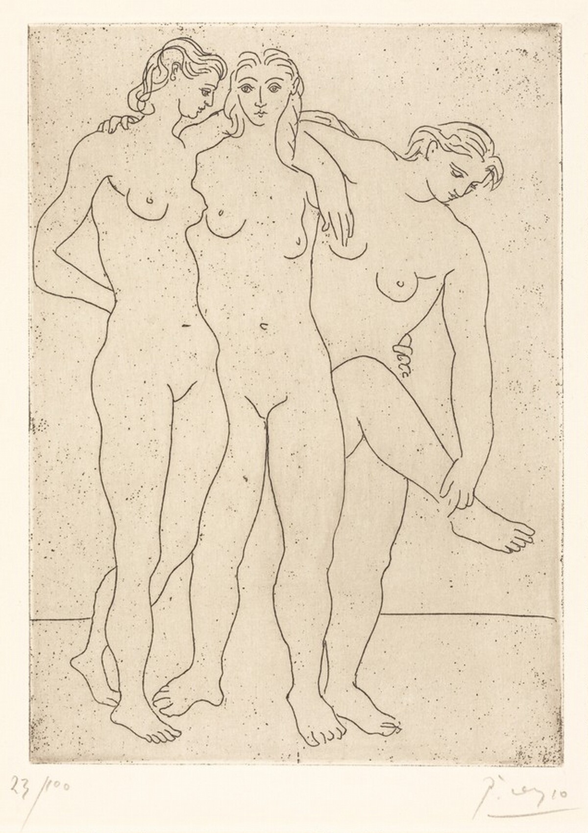 The Three Bathers III (Les Trois Baigneuses III) by Pablo Picasso