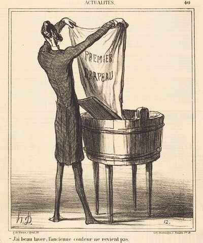 J'ai beau laver, l'ancienne couleur...