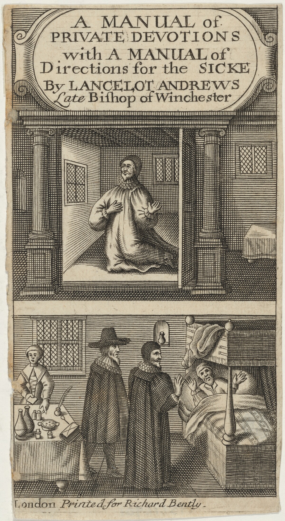 Title Page to a Manual of Private Devotions by Lancelot Andrewes by Unknown Artist