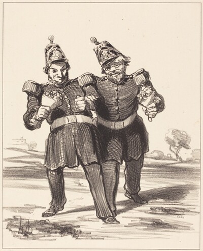 Les Deux banqueteurs en joie