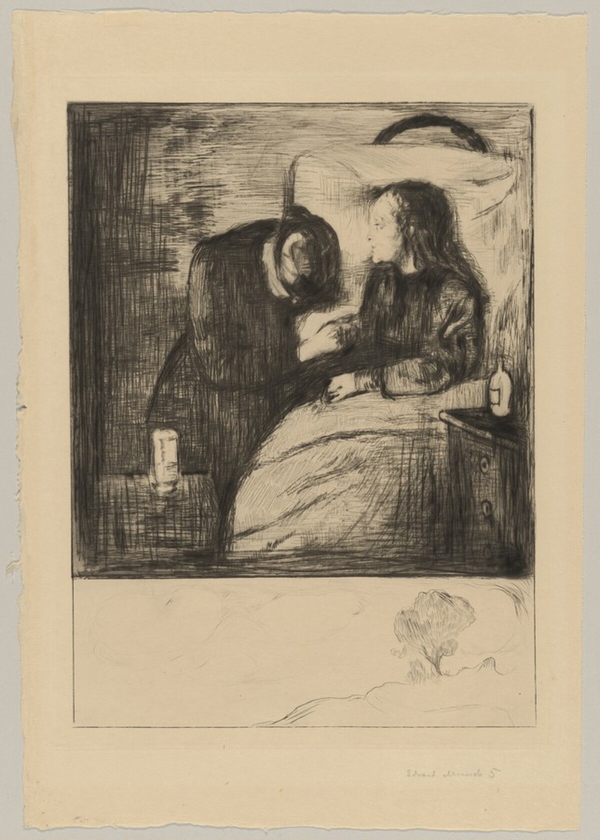 The Sick Child (Detsyke barn) by Edvard Munch