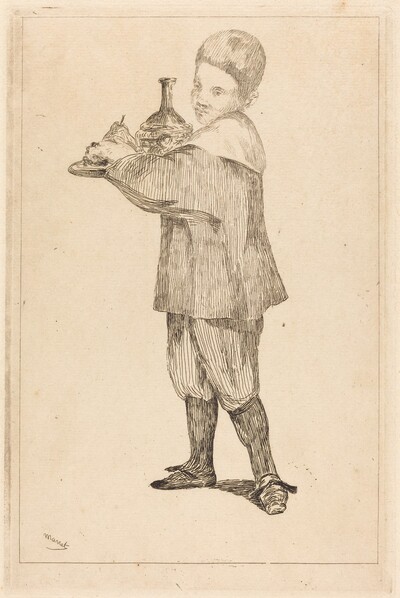 Child Holding a Tray (L'Enfant Portant un Plateau)