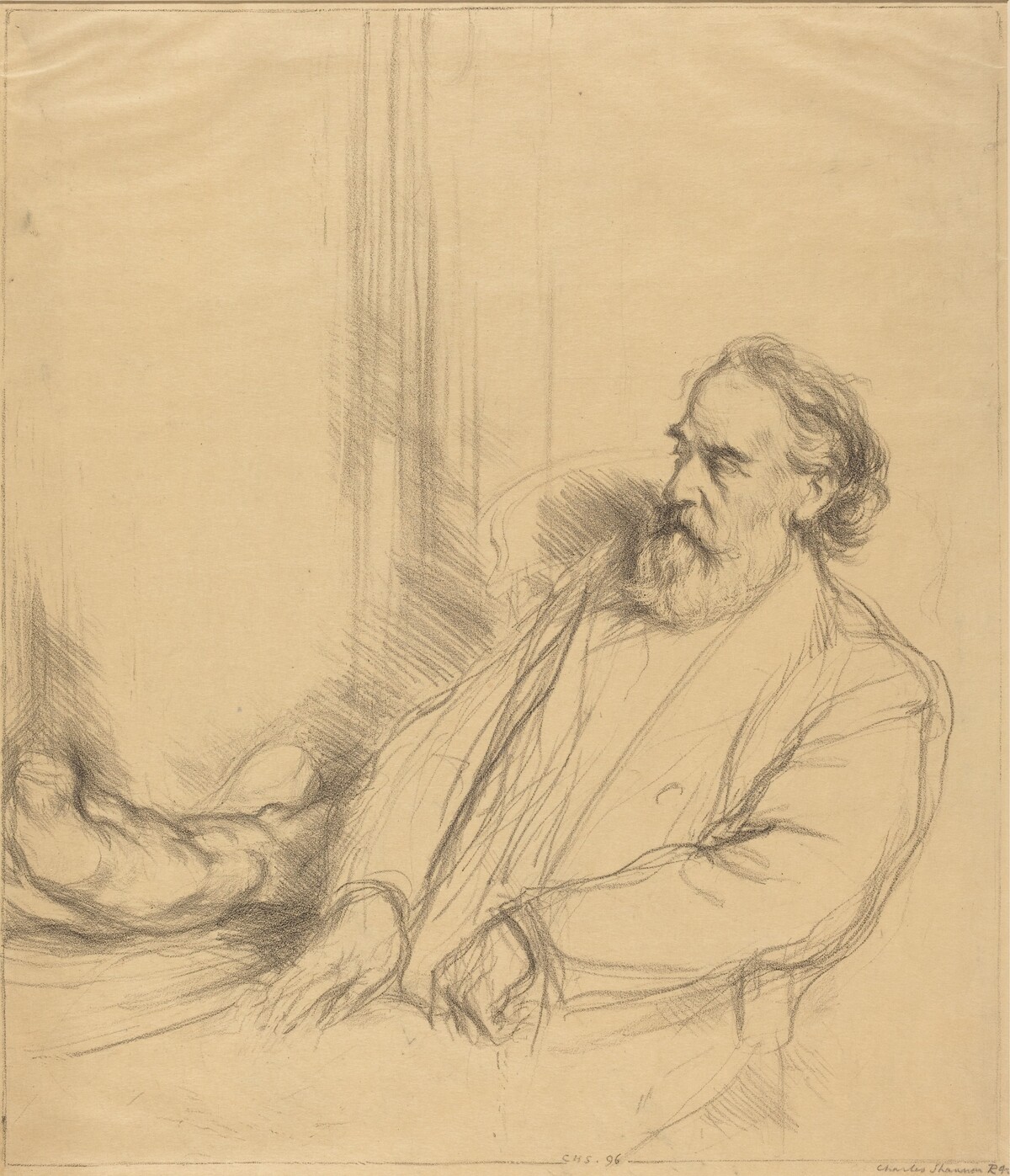 Alphonse Legros by Charles Hazelwood Shannon