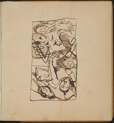 Figuren in Interieur (Figural Group in Interior) [p. 1]