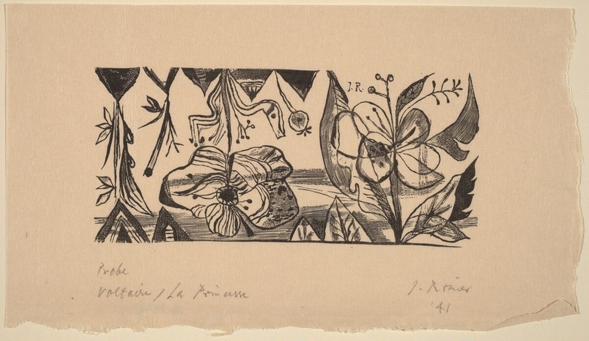 Illustration to Voltaire, "La Princesse de Babilone" by Imre Reiner
