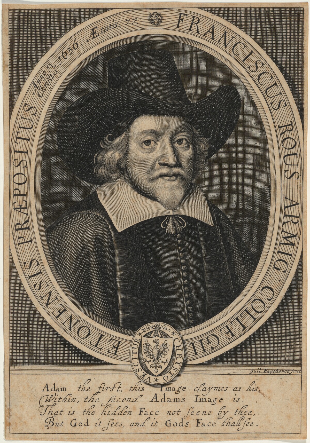 Francis Rous by William Faithorne