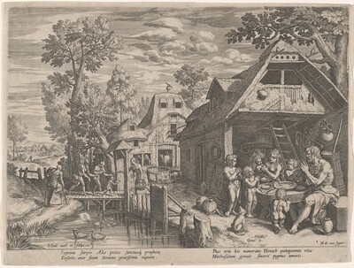 Henoch and His Family at a Meal