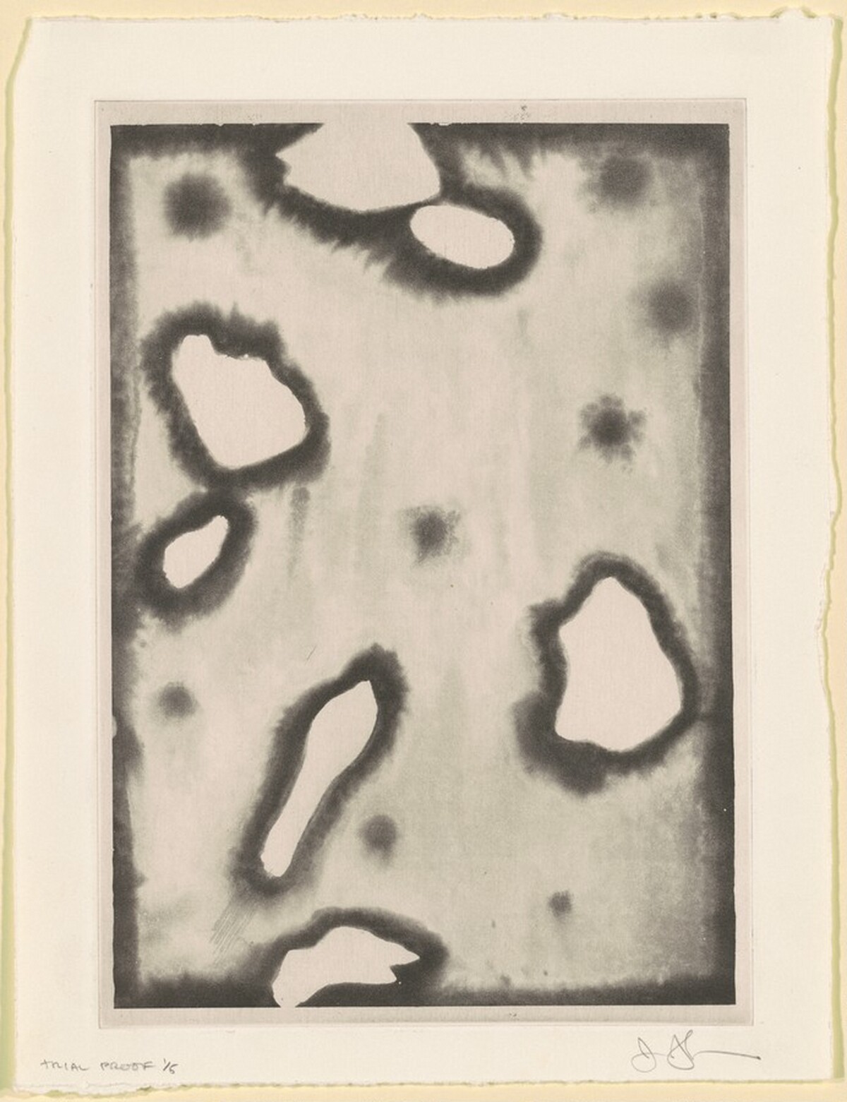 Casts (Words) [trial proof 1] by Jasper Johns
