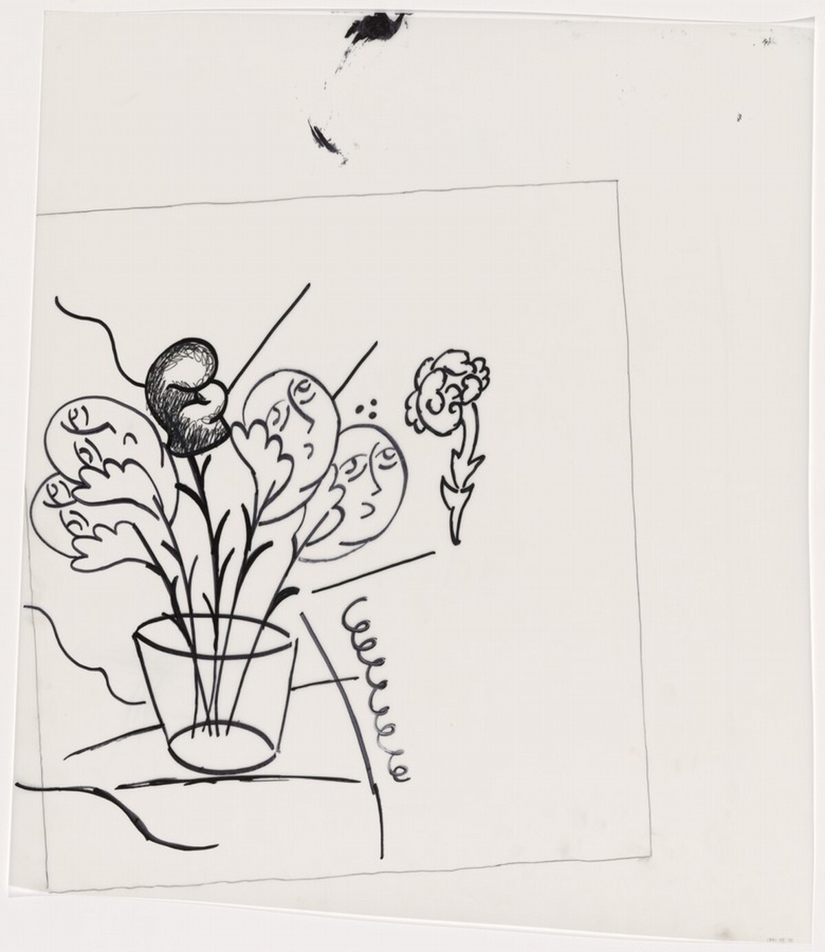 Drawing for "Surprising Novel: Chapter Six" by Sandro Chia
