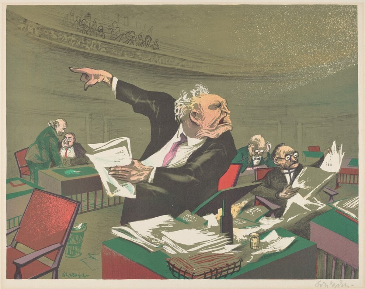 Untitled (The Senator) by William Gropper