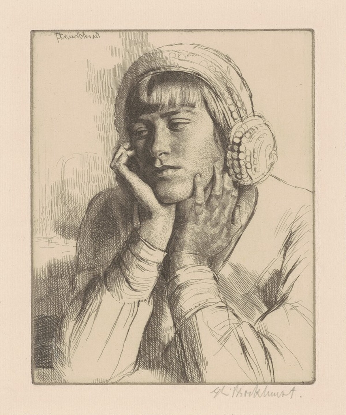 Le Béguin (The Crush) by Gerald Leslie Brockhurst