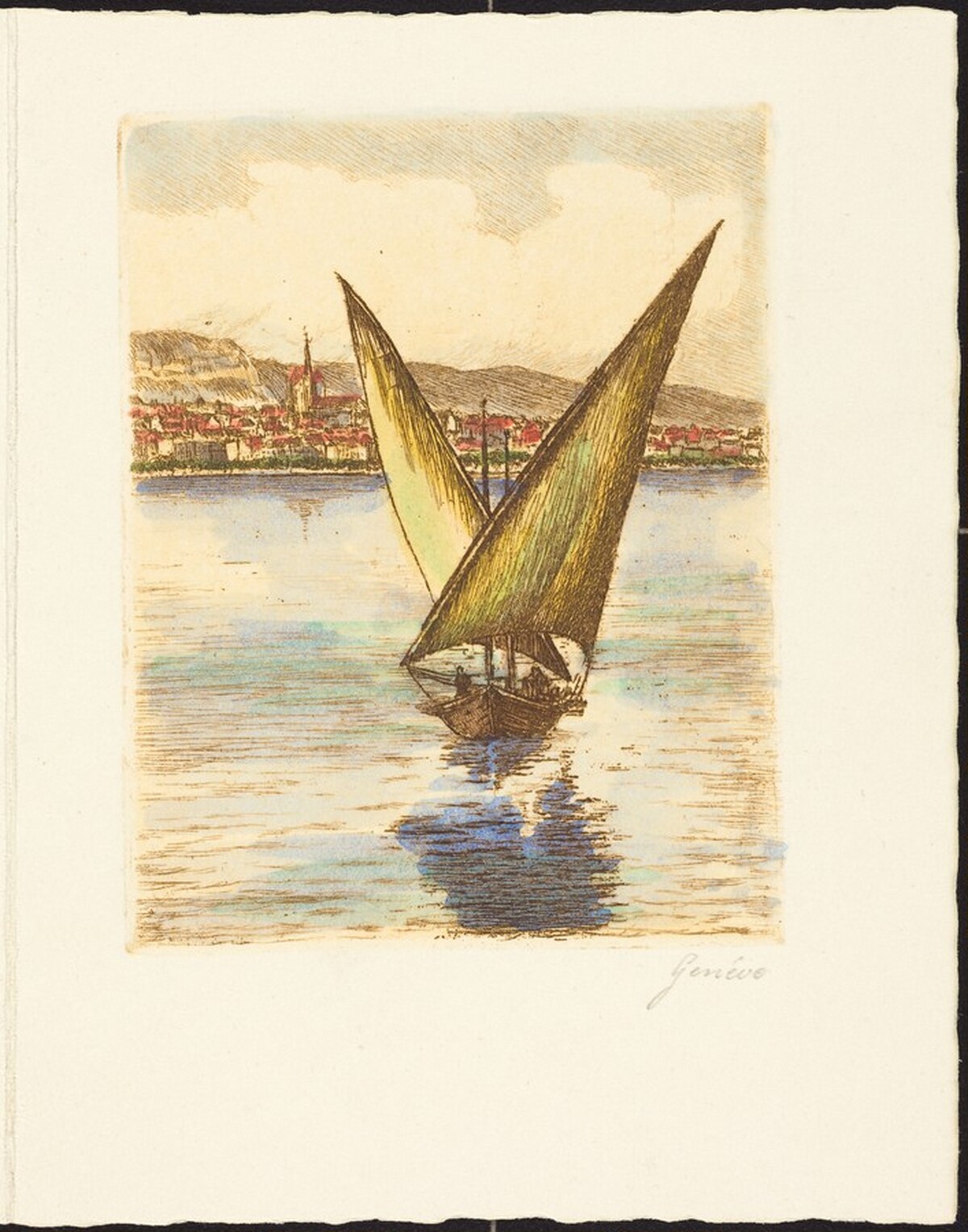 Geneve (New Year's Card) by Probably French 20th Century