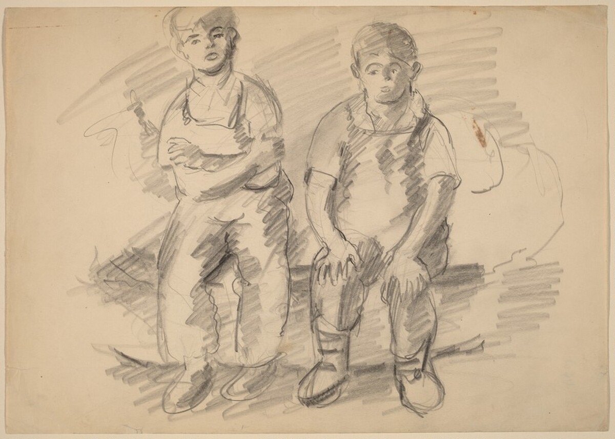 Two Seated Boys by Mark Rothko