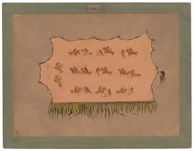Facsimile of Chief Four Men's Robe - Mandan