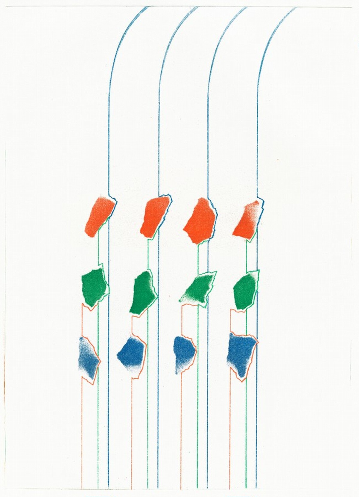 Untitled (12 bits) [working proof 5] by Tomma Abts