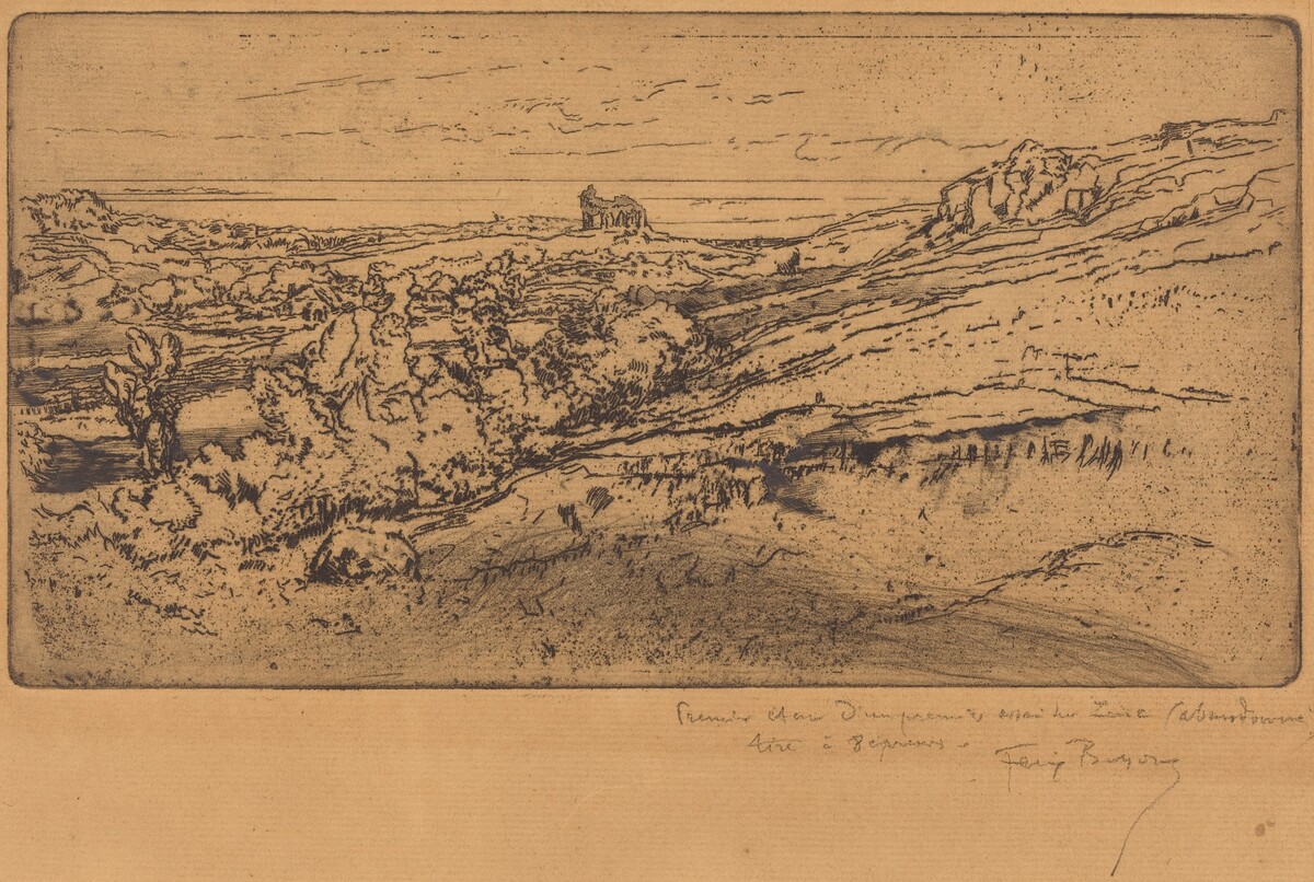 La Chapelle Saint-Michel à l'Estre (Second Version) by Félix-Hilaire Buhot