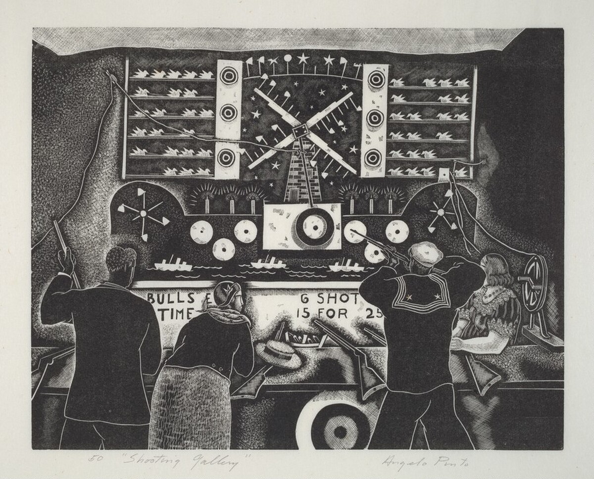 Shooting Gallery by Angelo Raphael Pinto